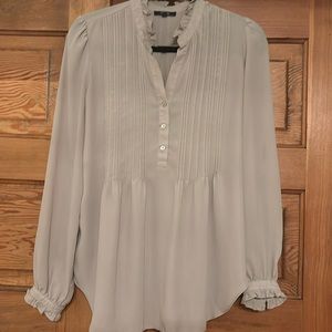 Taupe gray blouse